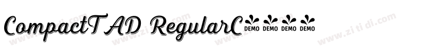 CompactTAD RegularC字体转换